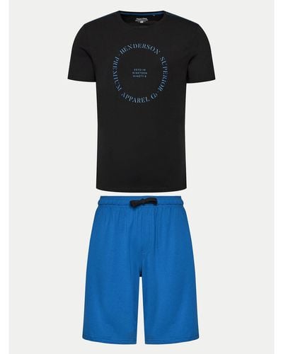 Henderson Pyjama Earth 41292 Regular Fit - Blau