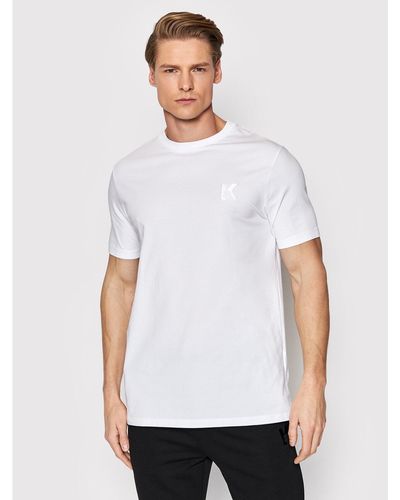 Karl Lagerfeld T-Shirt Crewneck 755890 500221 Weiß Regular Fit