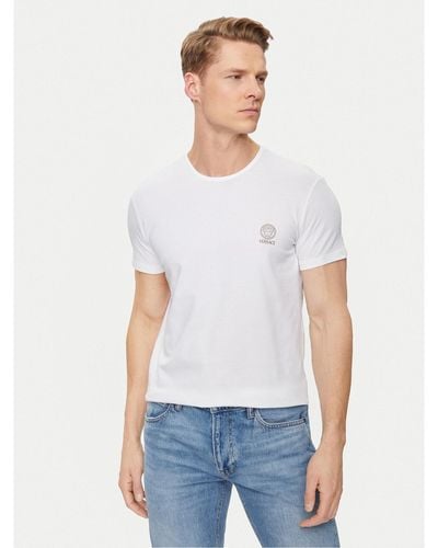 Versace T-Shirt Medusa Auu01005 Weiß Slim Fit