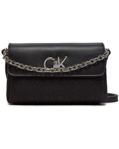 Calvin Klein Handtasche Re-Lock Mini K60K612642 - Schwarz