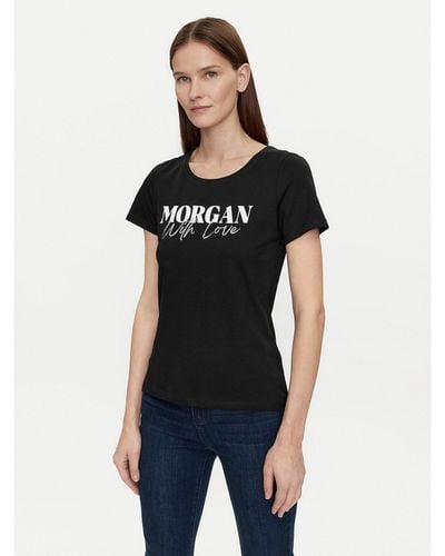 Morgan T-Shirt 241-Dune Regular Fit - Schwarz