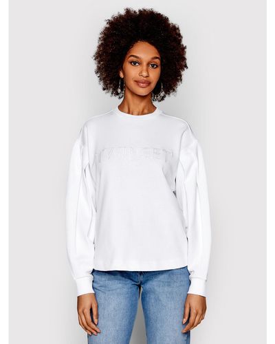 Twin Set Sweatshirt 221Tp2161 Weiß Regular Fit