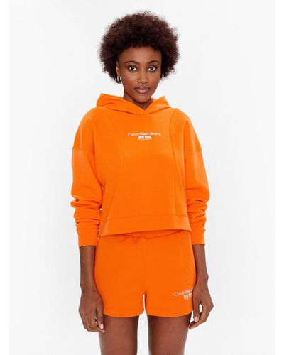 Calvin Klein Sweatshirt J20J220694 Regular Fit - Orange