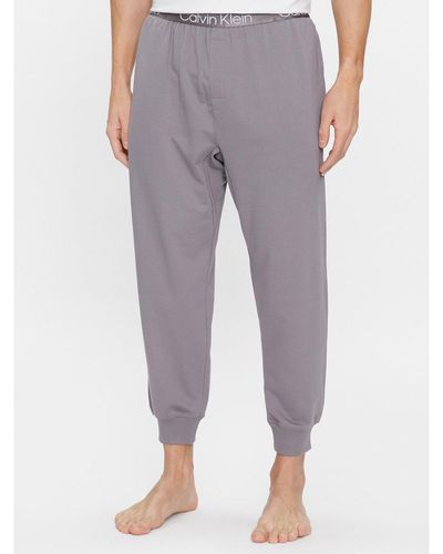 Calvin Klein Pyjamahose 000Nm2175E Regular Fit - Grau