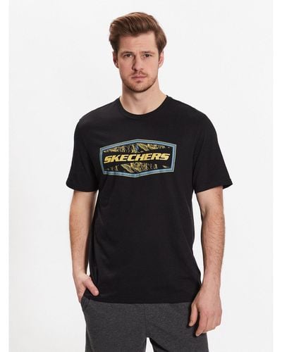Skechers T-Shirt Latitude Mts368 Regular Fit - Schwarz