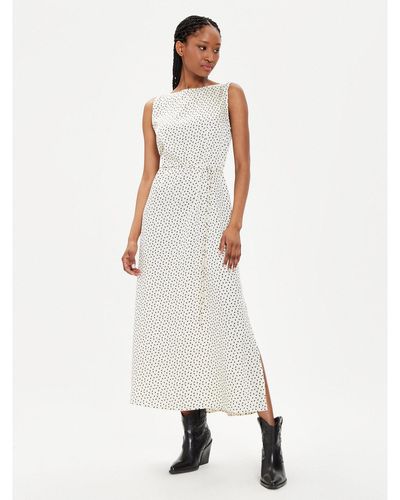 Bruuns Bazaar Kleid Für Den Alltag Karola Bbw3944 Écru Regular Fit - Weiß