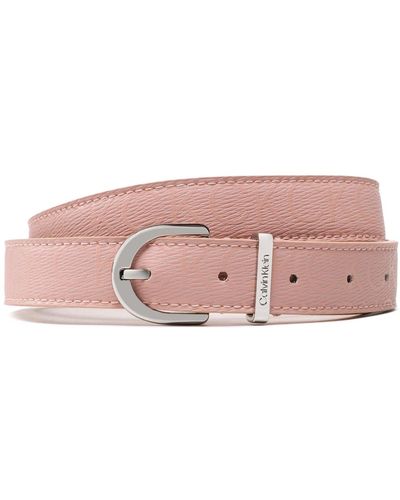 Calvin Klein Damengürtel Ck Must Rnd Belt 25Mm Mono K60K610009 0J1 - Pink