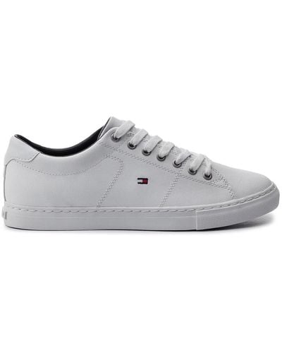Tommy Hilfiger Sneakers Essential Leather Sneaker Fm0Fm02157 Weiß - Grau