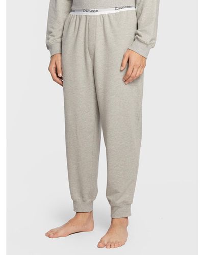 Calvin Klein Pyjamahose 000Nm2302E Relaxed Fit - Grau