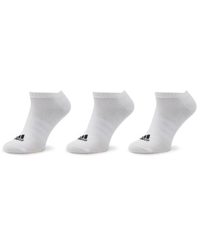 adidas 3Er-Set Niedrige -Socken Thin And Light Ht3469 Weiß - Mettallic