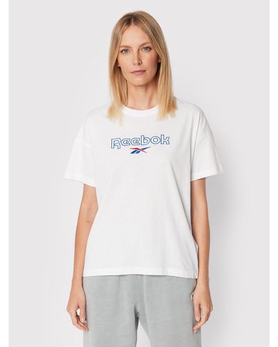 Reebok T-Shirt Brand Hd0938 Weiß Relaxed Fit