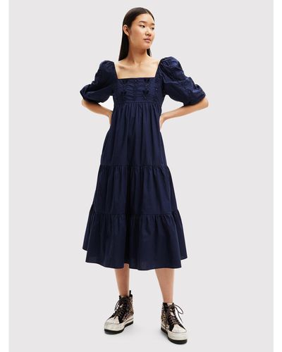 Desigual Kleid Für Den Alltag Kalma 22Wwvw56 Regular Fit - Blau
