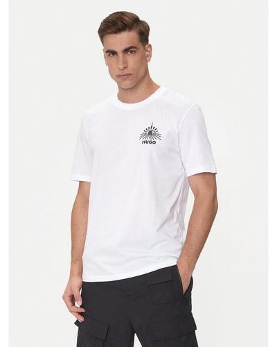 HUGO T-Shirt Dedico 50513828 Weiß Regular Fit