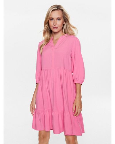 S.oliver Kleid Für Den Alltag 2132624 Regular Fit - Pink
