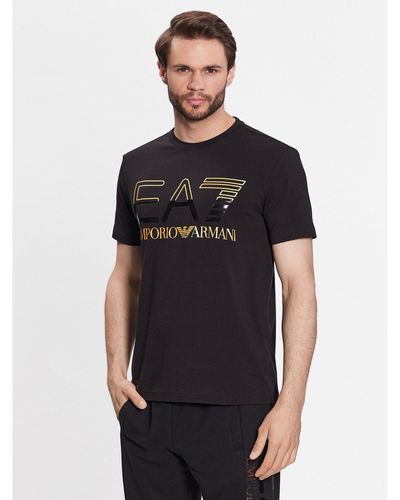 EA7 T-Shirt 3Rpt07 Pjlbz 0208 Regular Fit - Schwarz