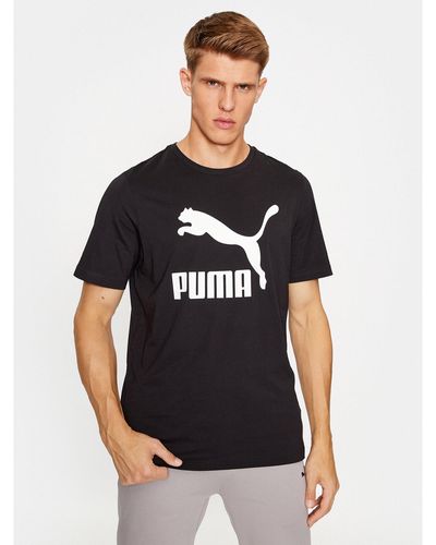 PUMA T-Shirt Classics Logo 530088 Regular Fit - Schwarz