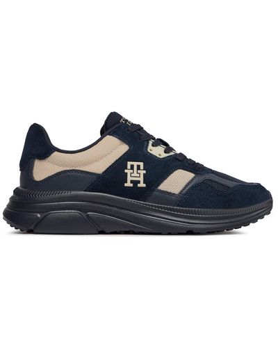 Tommy Hilfiger Sneakers Modern Runner Lth Mix Fm0Fm04878 - Blau
