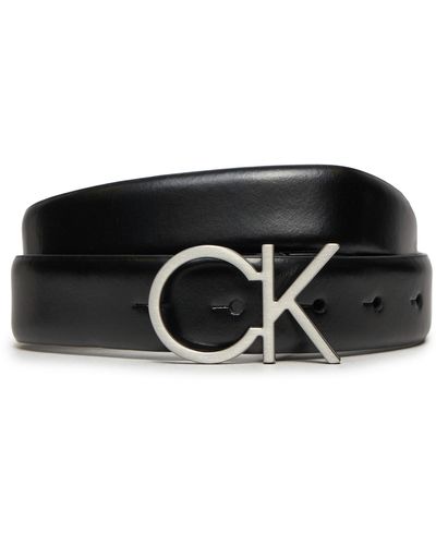 Calvin Klein Damengürtel Re-Lock Ck Logo Belt 30Mm K60K610157 - Schwarz
