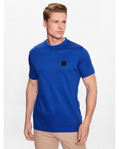 BOSS T-Shirt 50485158 Regular Fit - Blau