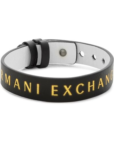 Armani Exchange Armband Logo Axg0107040 Weiß - Mettallic