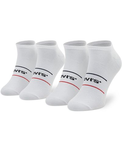 Levi's 2Er-Set Niedrige -Socken 701203953 Weiß - Mettallic