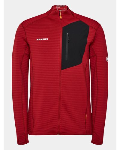 Mammut Technisches Sweatshirt Taiss Light Ml Jacket 1014-04550-3734-113 Athletic Fit - Rot