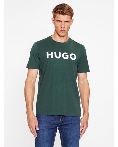 HUGO T-Shirt Dulivio 50467556 Grün Regular Fit
