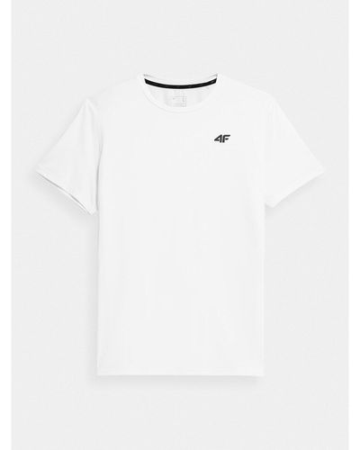 4F T-Shirt Wss24Tftsm598 Weiß Regular Fit