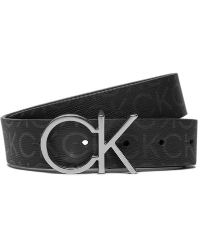 Calvin Klein Damengürtel Ck Logo Belt 3.0 Epi Mono K60K611902 - Schwarz