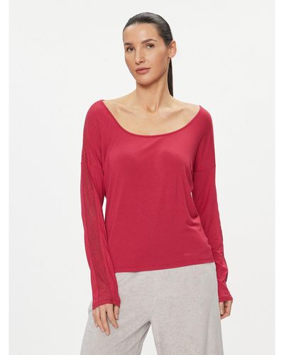 Calvin Klein Pyjama-T-Shirt 000Qs7006E Regular Fit - Rot
