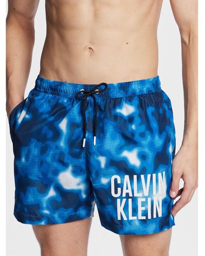Calvin Klein Badeshorts Km0Km00795 Regular Fit - Blau