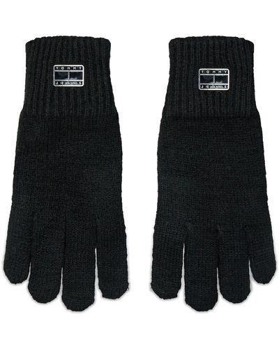 Tommy Hilfiger Damenhandschuhe Tjw Cosy Knit Gloves Aw0Aw15481 Bds - Schwarz