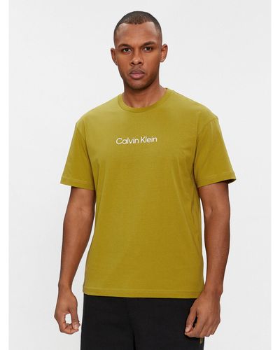 Calvin Klein T-Shirt Hero K10K111346 Grün Regular Fit