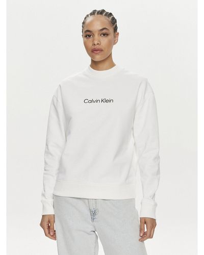 Calvin Klein Sweatshirt Hero Logo K20K205450 Weiß Regular Fit