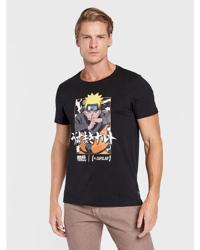 Capslab T-Shirt Naruto Cl/Ns/1/Tsc/Nar Regular Fit - Schwarz