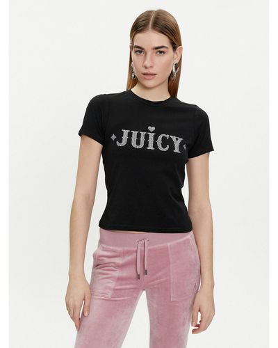 Juicy Couture T-Shirt Ryder Rodeo Jcbct223826 Slim Fit - Schwarz