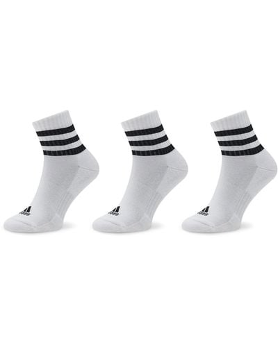 adidas 3Er-Set Hohe -Socken 3S C Spw Mid 3P Ht3456 Weiß - Mettallic