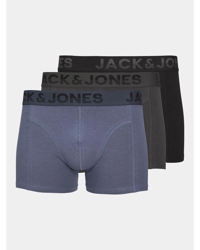 Jack & Jones 3Er-Set Boxershorts Shade 12250607 - Blau