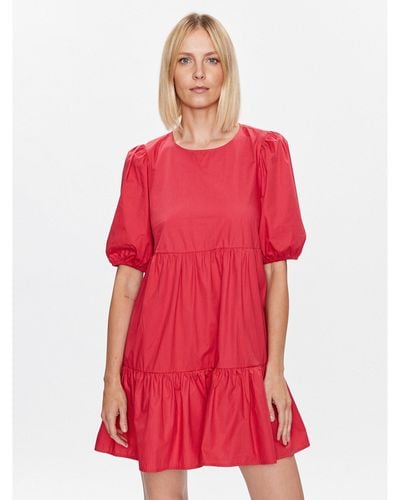 Pepe Jeans Kleid Für Den Alltag Bella Pl953238 Regular Fit - Rot