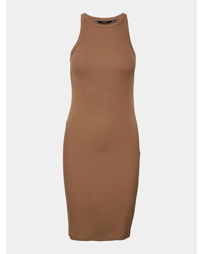 Vero Moda Kleid Für Den Alltag Chloe 10306898 Tight Fit - Braun