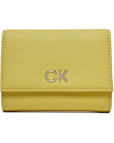 Calvin Klein Große Damen Geldbörse Re-Lock Trifold Md K60K608994 - Gelb