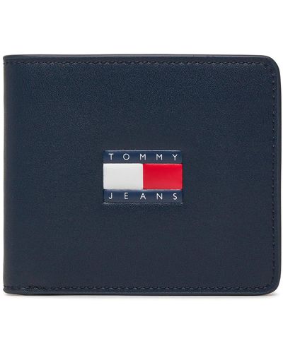 Tommy Hilfiger Große Herren Geldbörse Tjm Heritage Leather Cc Wallet Am0Am12082 - Blau