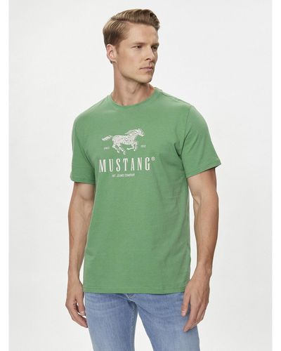 Mustang T-Shirt Austin 1015069 Grün Regular Fit