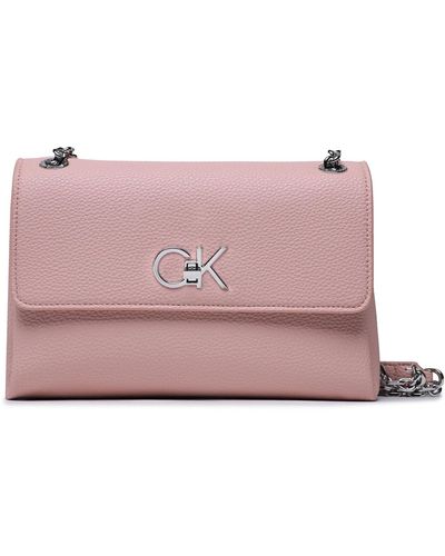 Calvin Klein Handtasche re-lock ew conv xbody pbl k60k609395 tqp - Pink