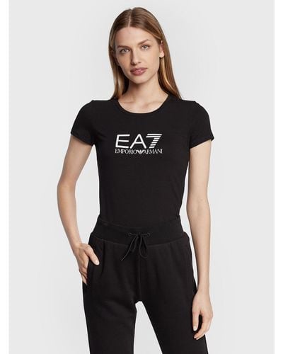 EA7 T-Shirt 8Ntt66 Tjfkz 1200 Slim Fit - Schwarz