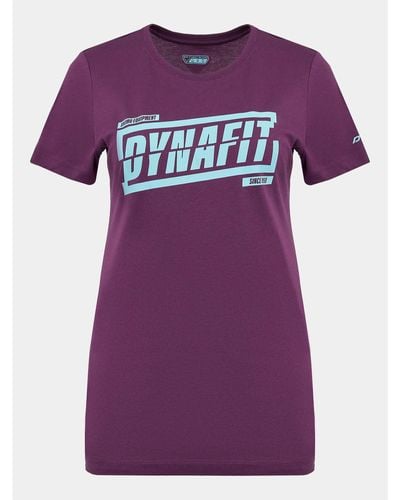 Dynafit Technisches T-Shirt Graphic Co W S/S Tee 70999 Regular Fit - Lila