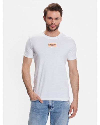Calvin Klein T-Shirt J30J322872 Weiß Regular Fit