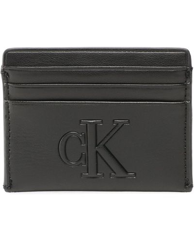Calvin Klein Kreditkartenetui Sculpted Cardholder 6Cc Pipping K60K610349 - Schwarz
