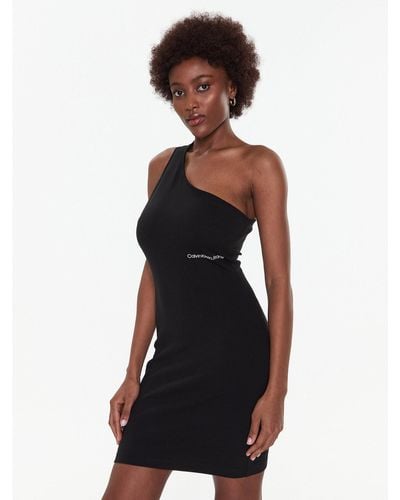 Calvin Klein Kleid Für Den Alltag J20J220757 Slim Fit - Schwarz