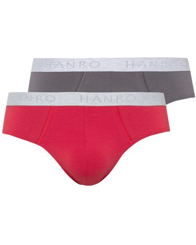 Hanro 2Er-Set Slips 73075 - Rot